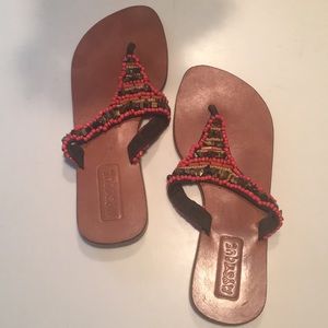 Mystique Beaded Sandals Sz 10